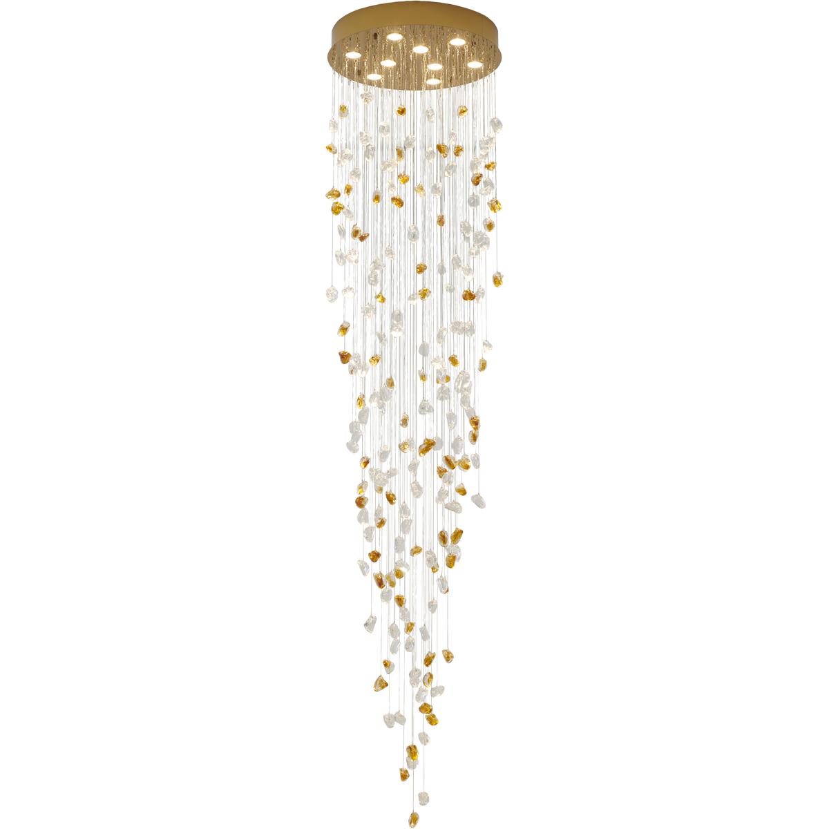 Bethel International STN01C22BR Canada 9 Light 22 inch Brass Chandelier Ceiling Light